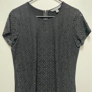 Market and Spruce black lace pattern blouse